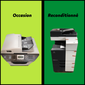 comparatif entre photocopieur d'occasion et photocopieur reconditionn&eacute; 