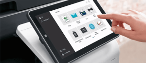 panneau de controle du bizhub konica minolta c300i