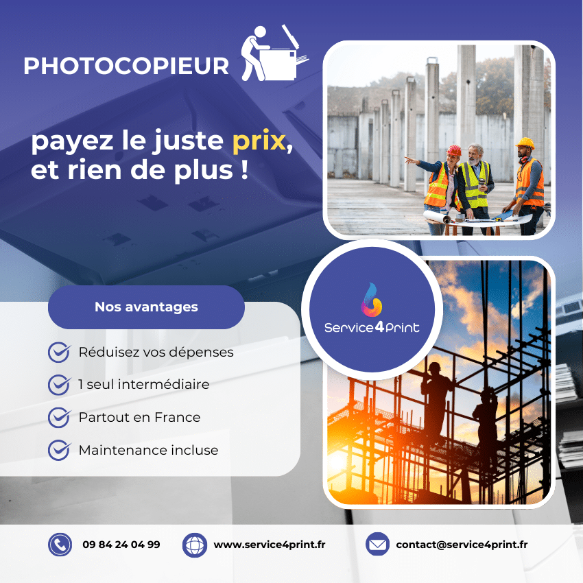 Photocopieur chantier : un outil indispensable
