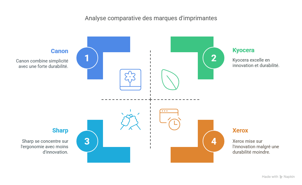tableau comparatif photocopieur