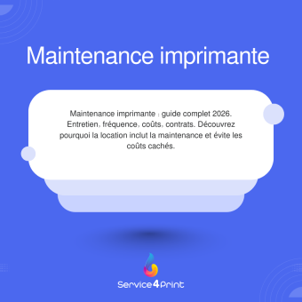 Maintenance imprimante : guide complet 2026